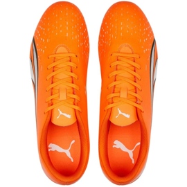 Puma Ultra Play FG/AG 107224 01 zapatos de fútbol naranja naranjas y rojos 2
