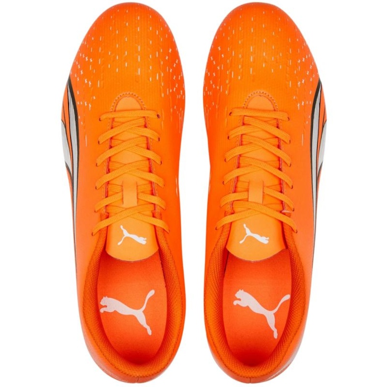 Puma Ultra Play FG/AG 107224 01 zapatos de fútbol naranja naranjas y tintos 2