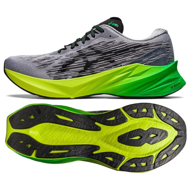 Asics Novablast 3 M 1011B458 021 zapatos para correr gris 1