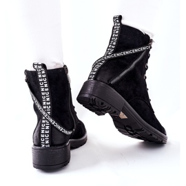 Vinceza Botas de trabajo para mujer con aislamiento negro 4