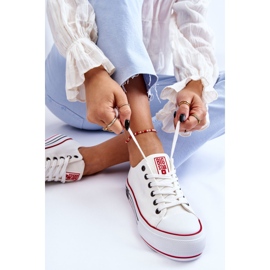 Sneakers Mujer Tejido Plataforma Big Star LL274180 Blanco 4