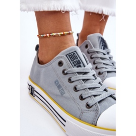 Sneakers De Mujer De Tela Con Plataforma Big Star LL274183 Azul Claro 5