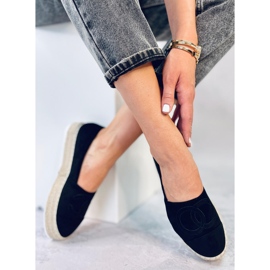BM Alpargatas Wela Black Chanel negro 4