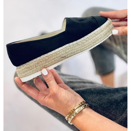 BM Alpargatas Wela Black Chanel negro 5