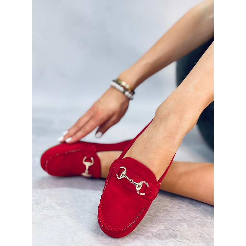 BM Mocasines mujer Hesso Rojo 1