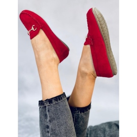 BM Mocasines mujer Hesso Rojo 5