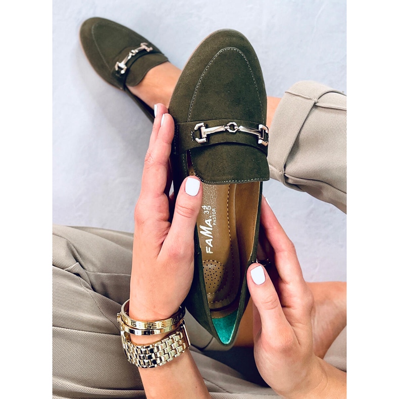 Mocasines mujer Juss Green verde 2