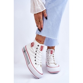 Sneakers Mujer Plataforma Alta Textil Big Star LL274185 Blanco 1