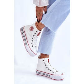 Sneakers Mujer Plataforma Alta Textil Big Star LL274185 Blanco 3