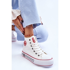 Sneakers Mujer Plataforma Alta Textil Big Star LL274185 Blanco 6
