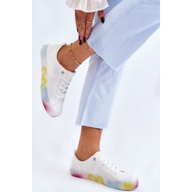 Zapatillas De Mujer Con Una Plataforma De Colores Big Star LL274237 Blanco 3