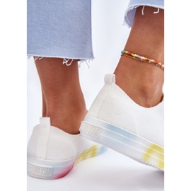 Zapatillas De Mujer Con Una Plataforma De Colores Big Star LL274237 Blanco 5