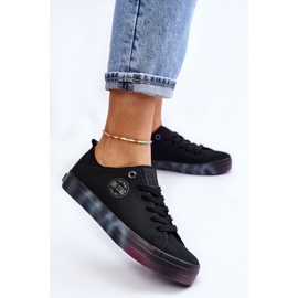 Zapatillas De Mujer Con Una Plataforma Colorida Big Star LL274239 Negro 2