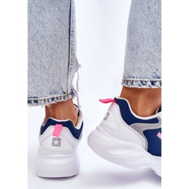 Zapatillas Deportivas Ligeras Mujer Big Star LL274376 Blanco y Azul Marino 7