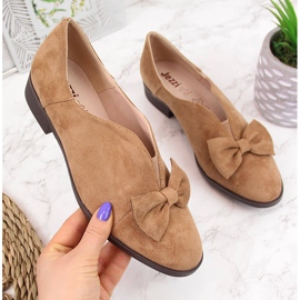 Zapatos de mujer con lazo beige Jezzi 3