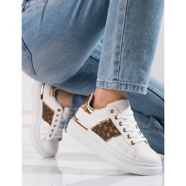 Deportiva plataforma Shelovet blanca blanco 3