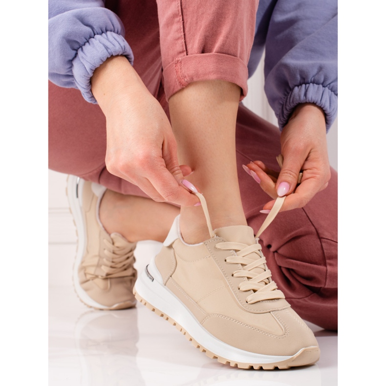 Deportivas ligeras mujer Shelovet beige 1