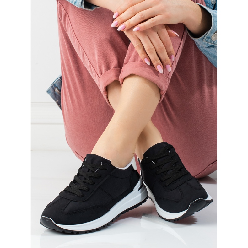 Deportivas ligeras de mujer negras Shelovet negro 1