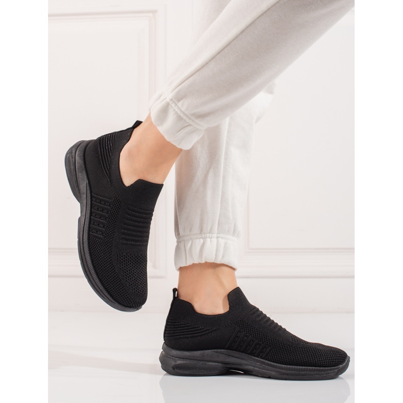 Deportiva plataforma shelovet negra negro 2