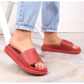 Chanclas mujer plataforma rojo Big Star LL274430 7