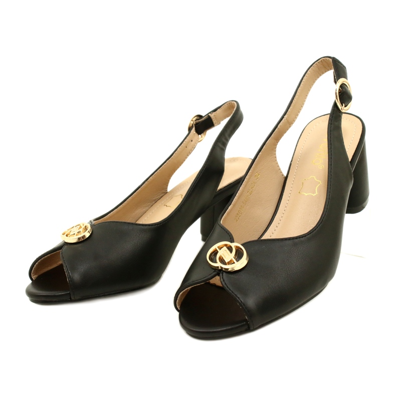 Evento Sandalias de mujeres en la publicación con decoración 23SD35-5480 Negro 5