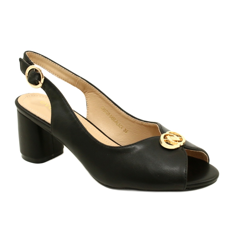 Evento Sandalias de mujeres en la publicación con decoración 23SD35-5480 Negro 3