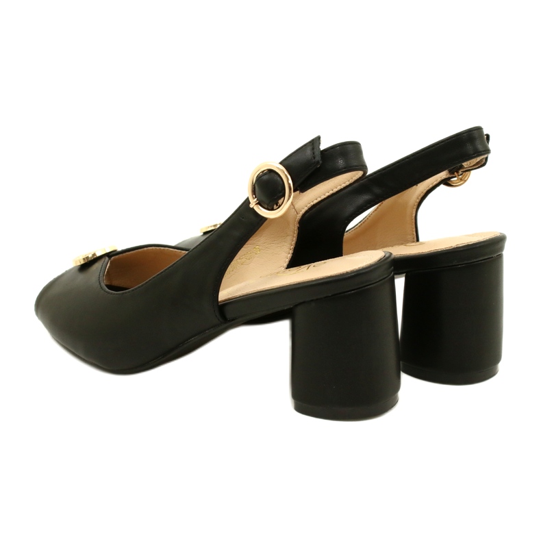 Evento Sandalias de mujeres en la publicación con decoración 23SD35-5480 Negro 6