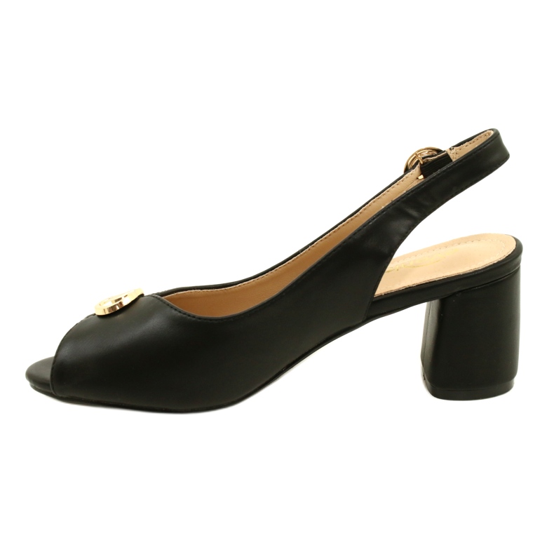 Evento Sandalias de mujeres en la publicación con decoración 23SD35-5480 Negro 4