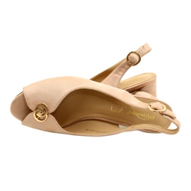 Evento Sandalias para mujeres con una decoración dorada 23SD35-5480 Rosa/dorado 5