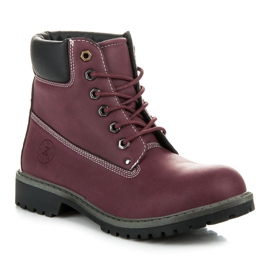 Mckeylor Botas de montaña mujer granate rojo 5