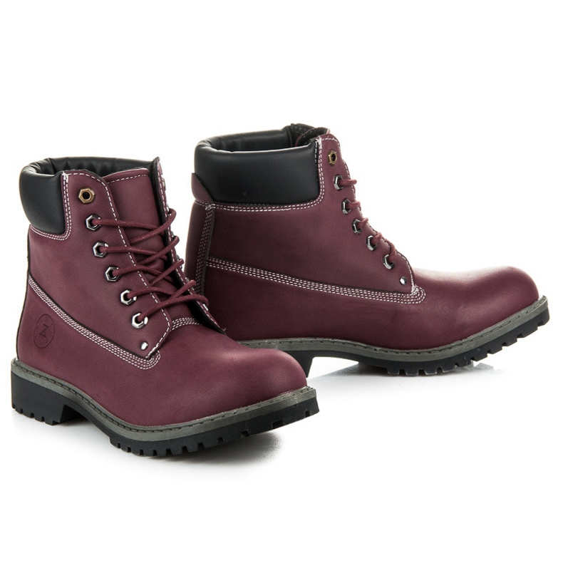 Mckeylor Botas de montaña mujer granate rojo 1 Mckeylor Botas de montaña mujer granate rojo 1