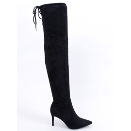 Botas Altas Con Tacón Becky Black Ii Quality negro 6