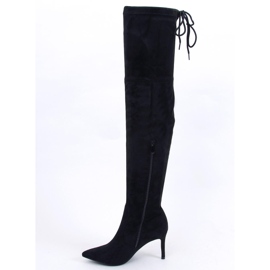Botas Altas Con Tacón Becky Black Ii Quality negro 5