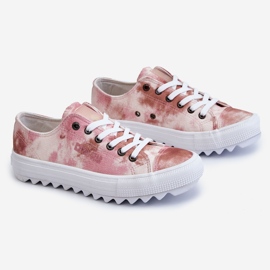 Zapatillas bajas de moda Big Star LL274044 Rosa-Beige blanco 10