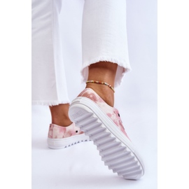 Zapatillas bajas de moda Big Star LL274044 Rosa-Beige blanco 9