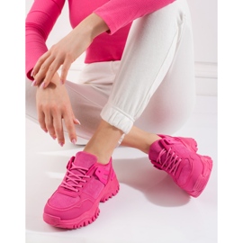 Deportivas mujer Shelovet fucsia rosa 1