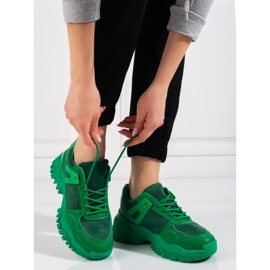 Deportivas de mujer Shelovet verdes 1