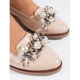 W. Potocki Zapatos de salón de mujer Potocki con cuña beige 3