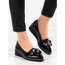 W. Potocki Zapatos de salón de mujer con cuña Potocki en negro 1 W. Potocki Zapatos de salón de mujer con cuña Potocki en negro 1