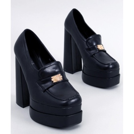 Mocasines negros con tacón Ambra 3