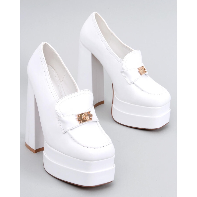 PA1 Mocasines de tacón Ambra White blanco 1