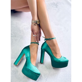 PA1 Zapatos de salón con plataforma Loren Green verde 3