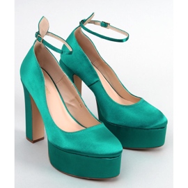 PA1 Zapatos de salón con plataforma Loren Green verde 5