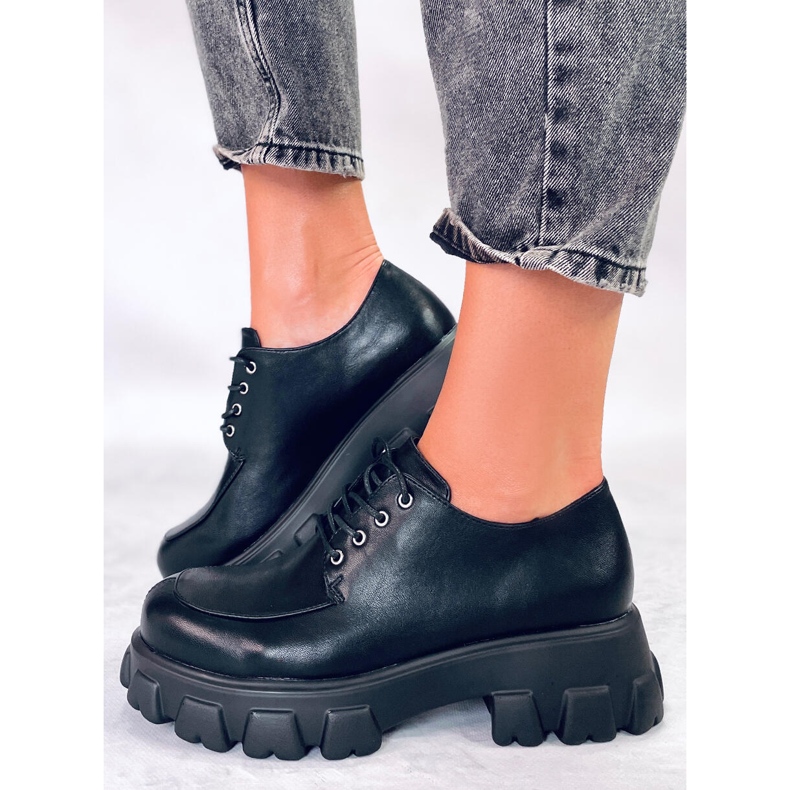 PA1 Mocasín Plataforma Negro Piano 1