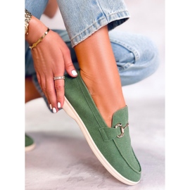 PA1 Mocasines mujer Milva Verde 3