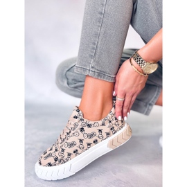Deportivas Mujer Navas Comic Beige 2