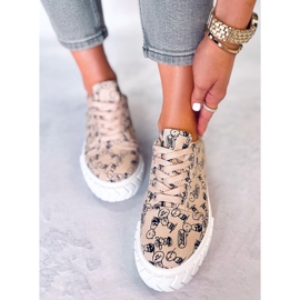 Deportivas Mujer Navas Comic Beige 1
