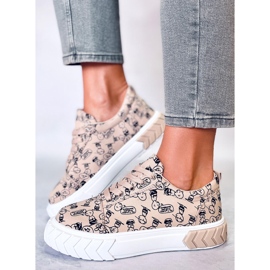 Deportivas Mujer Navas Comic Beige 5