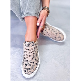 Deportivas Mujer Navas Comic Beige 3
