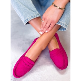 PA1 Mocasines mujer Anaya ante fucsia rosado 5